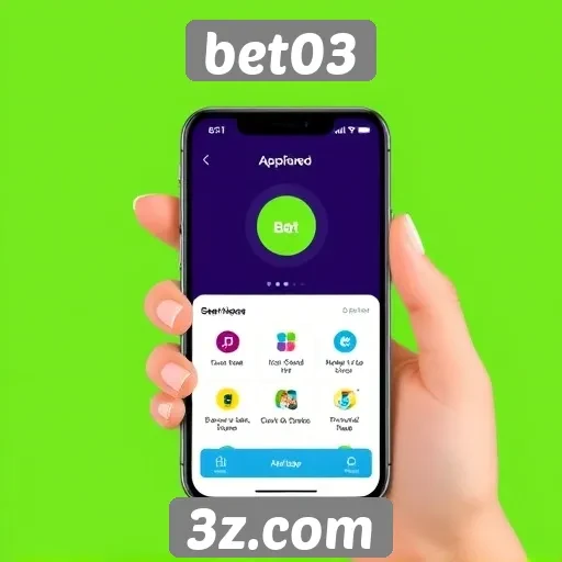 Funcionalidades do aplicativo mobile do bet03